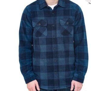 Boston Trader Men's Black and Blue Plaid Jacket